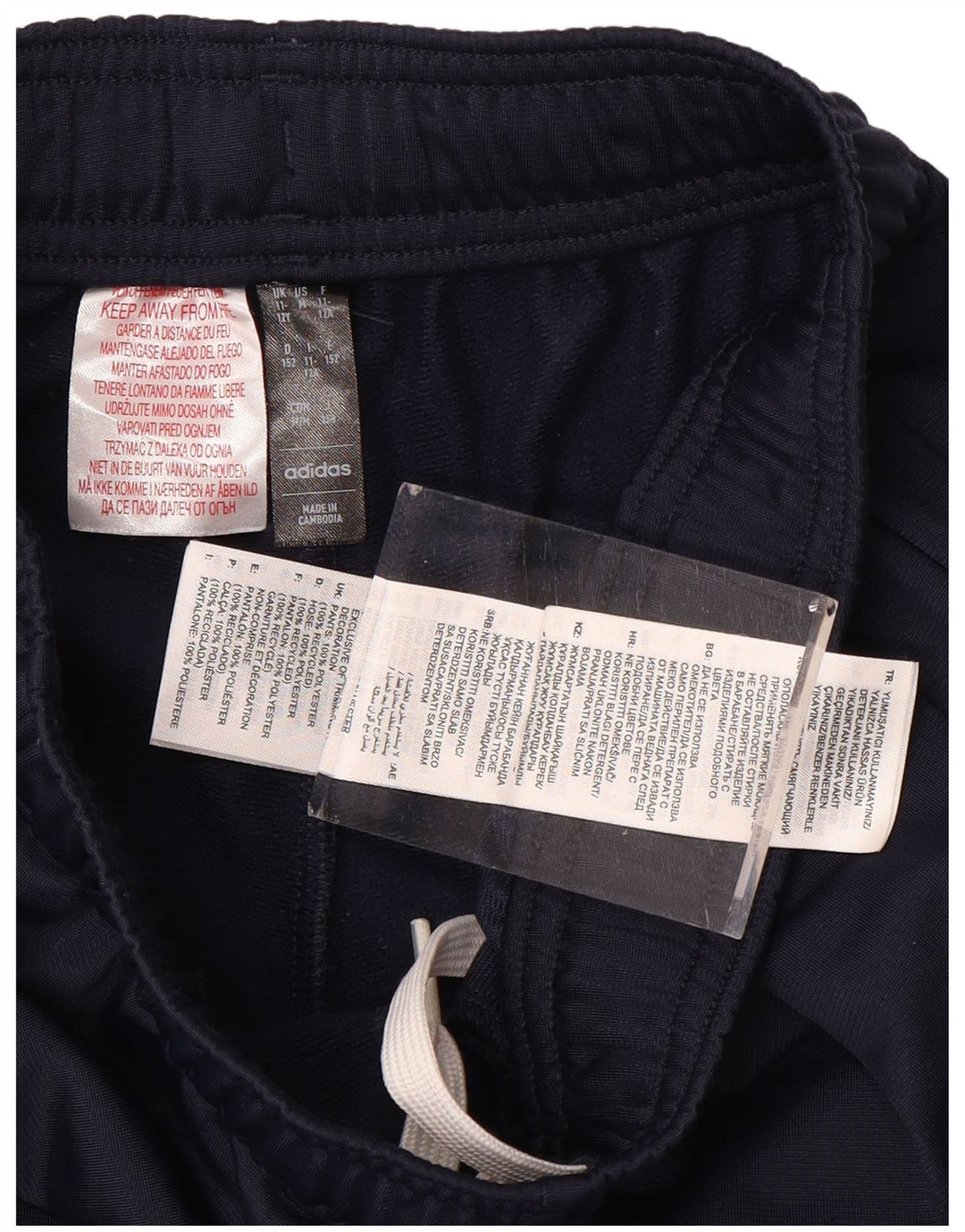 ADIDAS Băieți Pantaloni Trening Pantaloni Joggeri 11-12 Ani Bleumarin Poliester