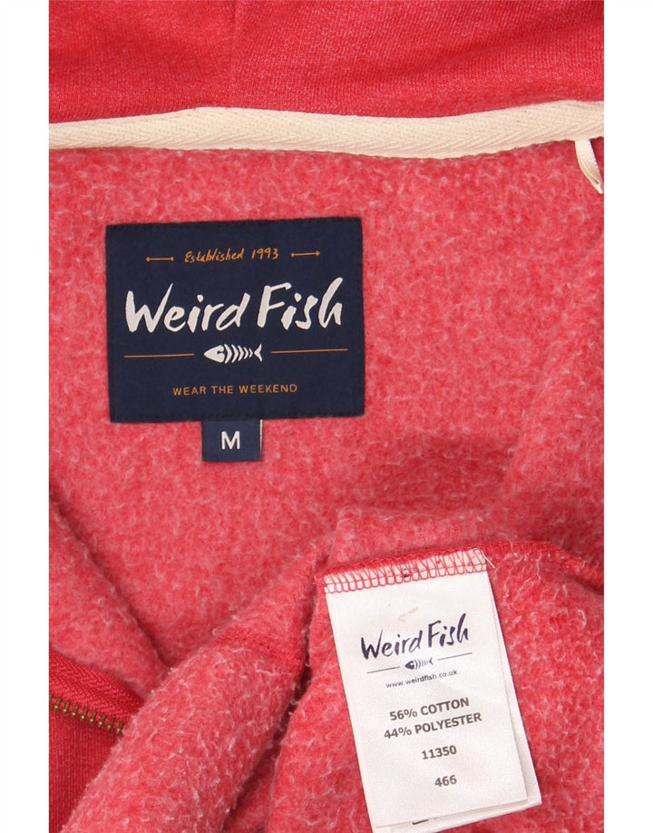 Pulover pentru bărbați Weird Fish, cu fermoar, bumbac roșu mediu