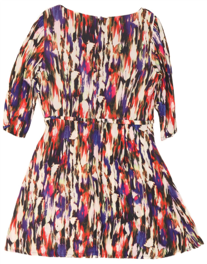 Rochie A-Line pentru femei French Connection UK 14, mare, multicoloră