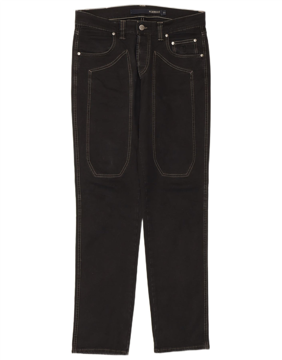 Jeans drept bărbați JECKERSON W31 L32 bumbac negru