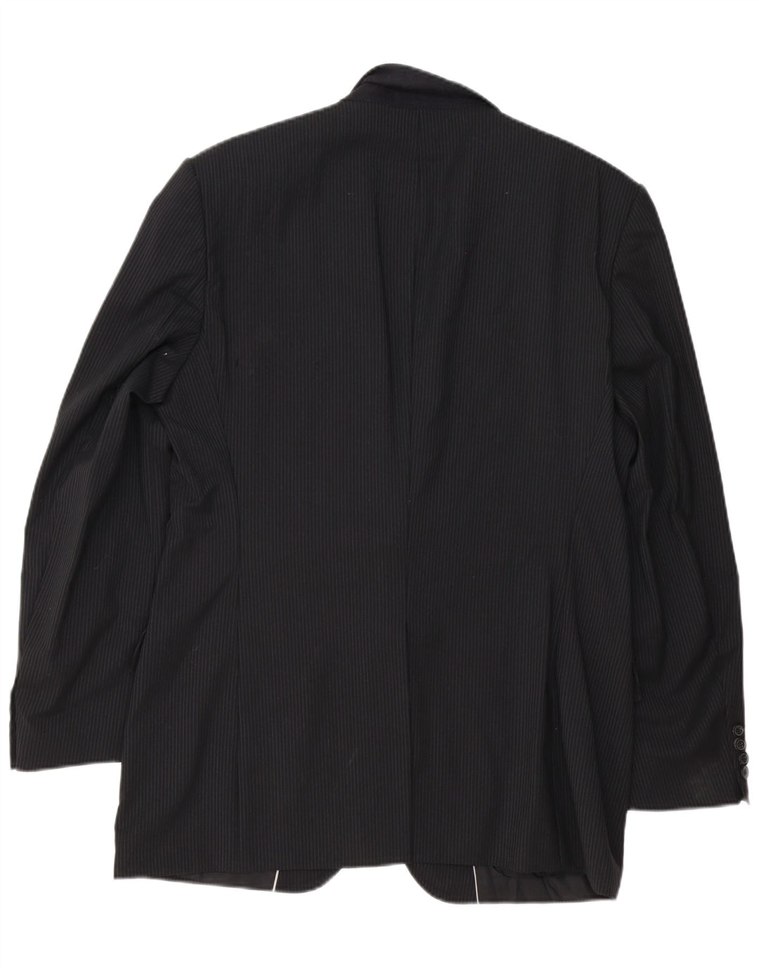 Blazer pentru bărbați Hugo Boss cu 2 nasturi EU 54 2XL Lână virgină neagră cu dungi