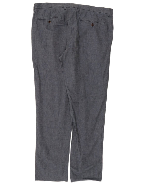Pantaloni de costum drept BOWERY pentru bărbați J. CREW L36 L32 in bleumarin