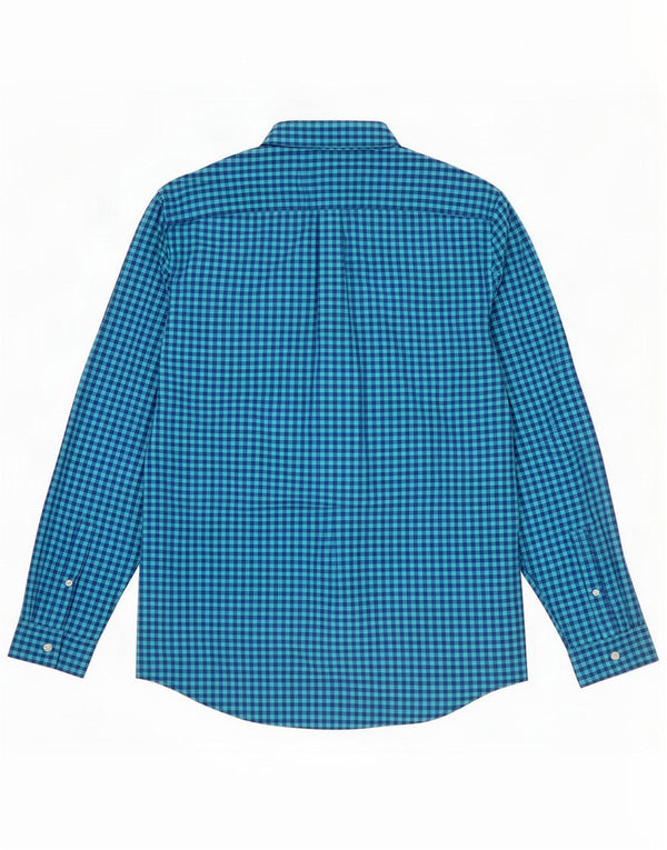 Jack Wills Mens Classic Fit Shirt Medium Blue Gingham Cotton