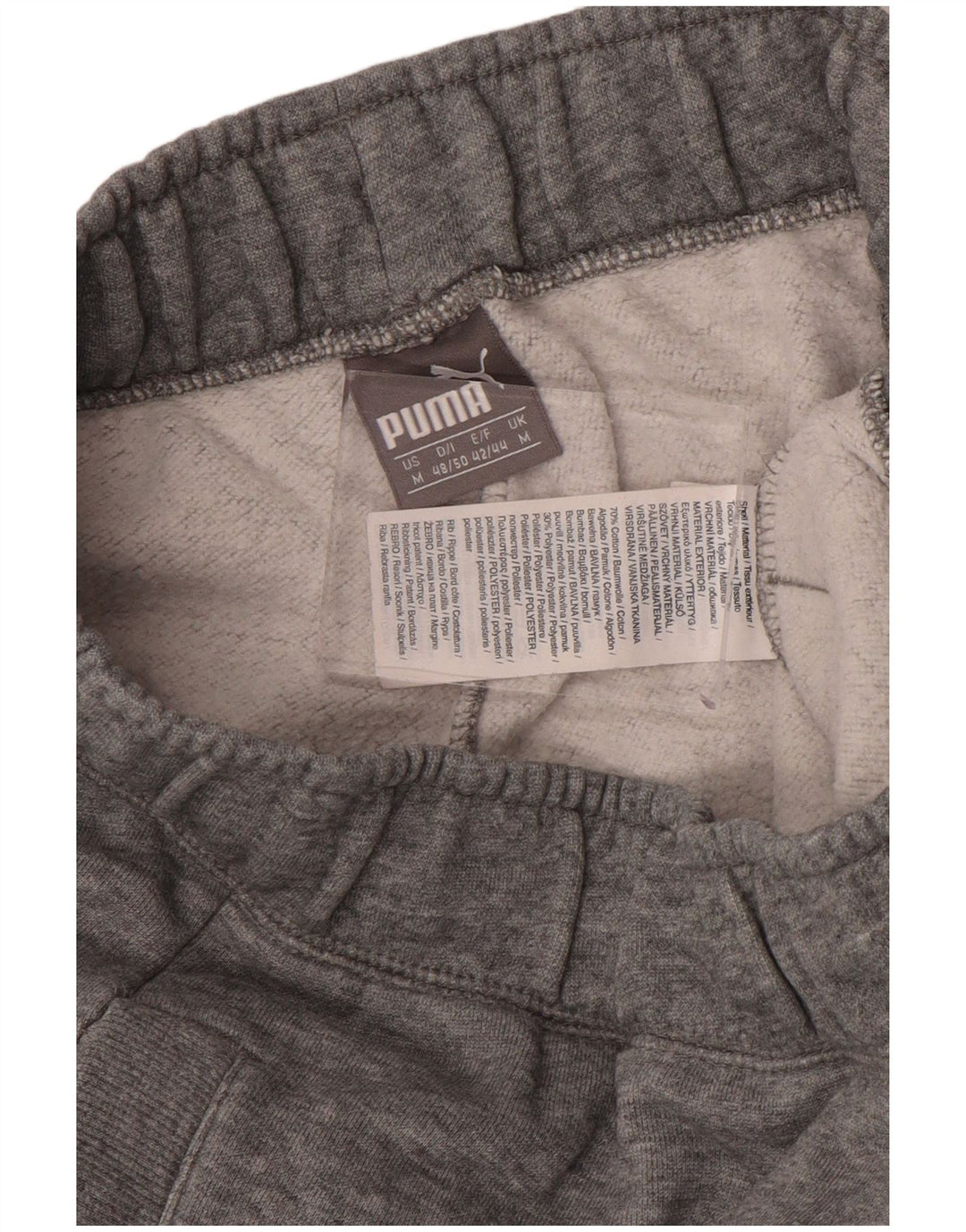 Pantaloni de trening Puma pentru bărbați Joggeri, bumbac, gri mediu, sport