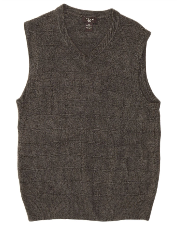 Dockers Vest pentru bărbați Tank Top Gri mediu Acrilic