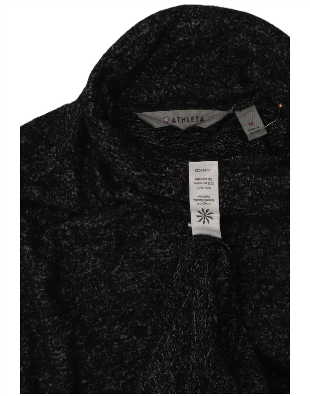 Rochie Athleta pentru femei cu gât rulat, rochie cu pulover, UK 14, mediu, bleumarin, raion pătat