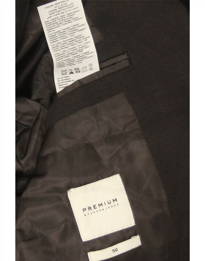 Jack & Jones Jachetă pentru bărbați cu 2 nasturi EU 50 Poliester negru mare