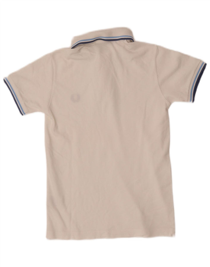 Fred Perry tricou polo pentru baieti 9-10 ani bumbac cu dungi albe