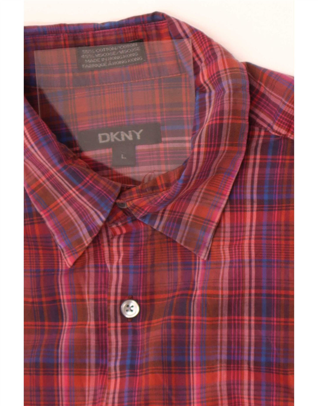 Cămașă pentru bărbați Dkny, mare, roșu, din bumbac