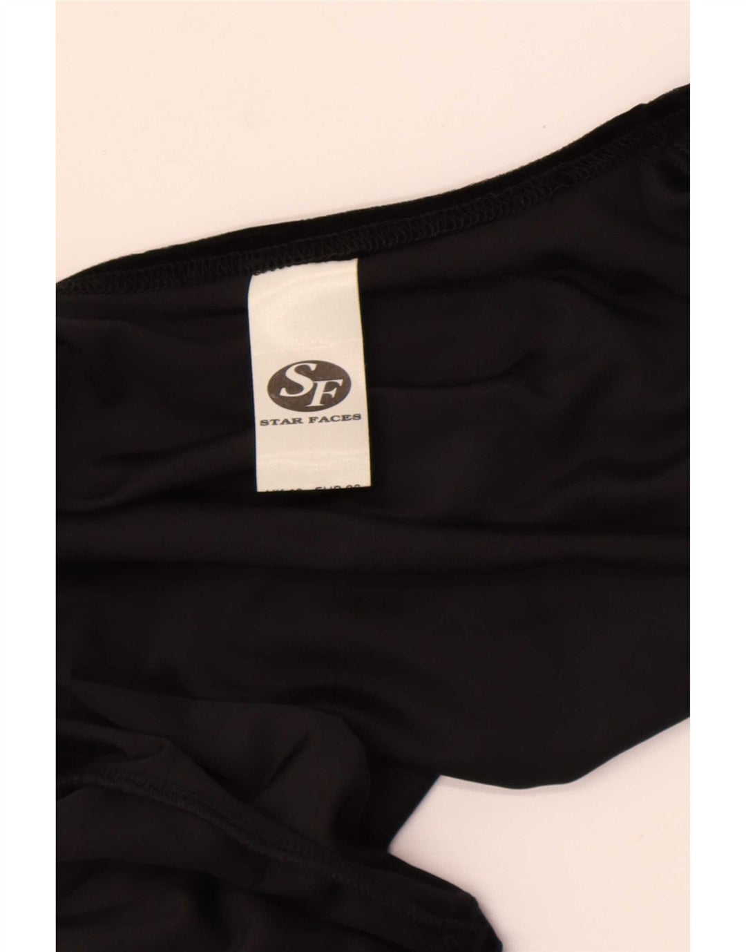 Top bolero vintage pentru femei din velur UK 10 mic poliester negru