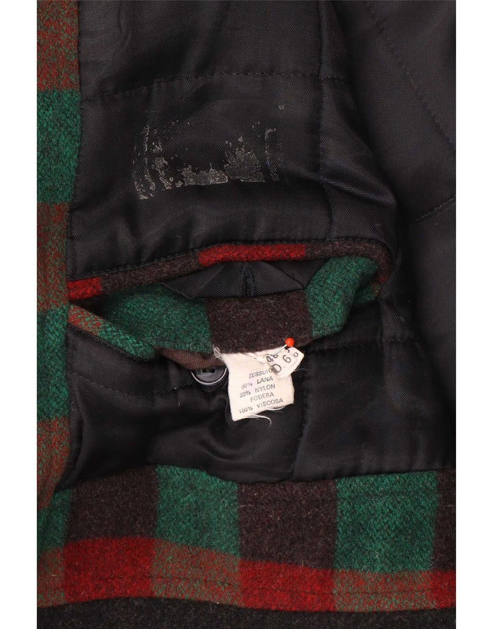 Pardesiu Bărbați Vintage IT 48 Medium Multicolor Lână Check
