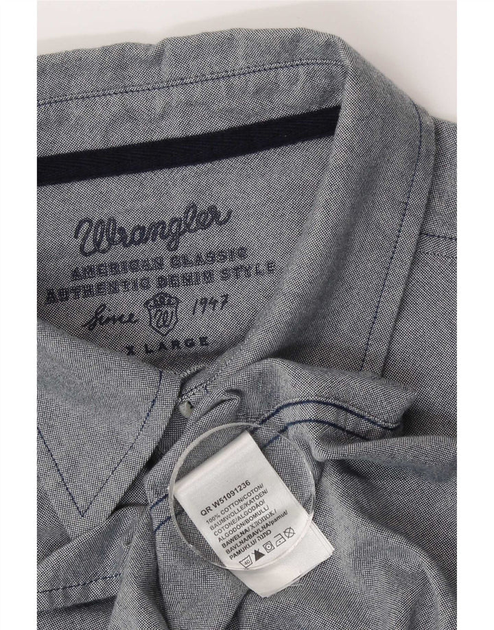 Cămașă pentru bărbați Wrangler XL bumbac gri