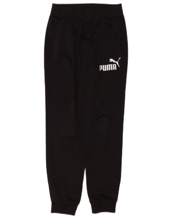 Puma Băieți Pantaloni De Trening Grafic Joggeri 11-12 Ani Poliester Negru