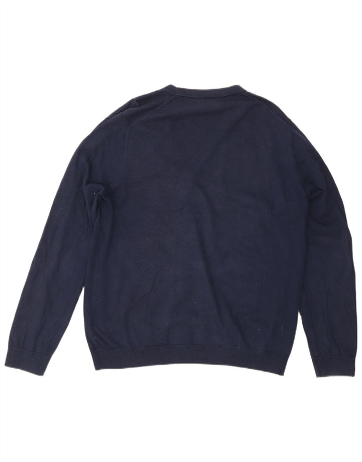 Pulover cardigan pentru bărbați Marks & Spencer, mare, bleumarin, bumbac