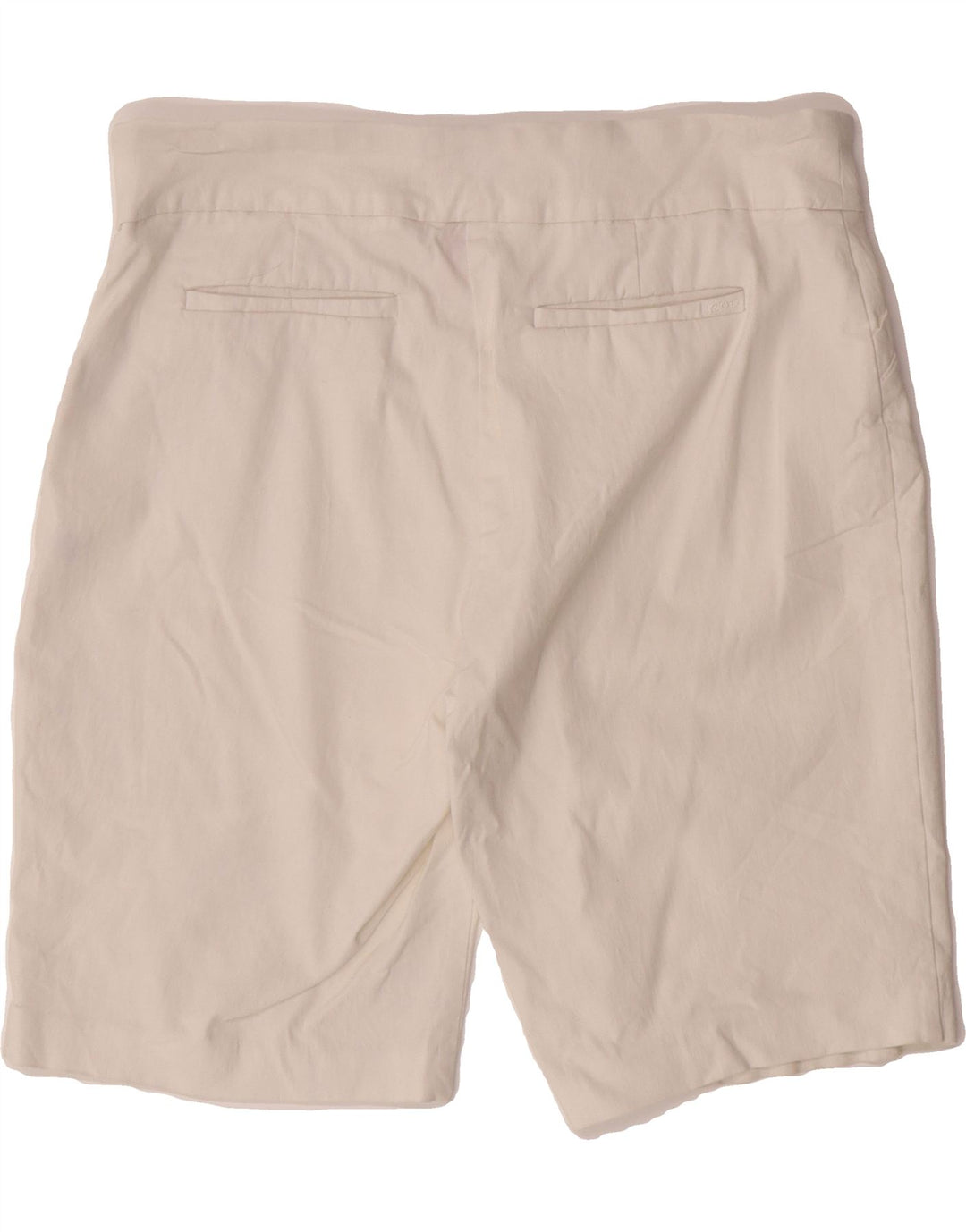 IZOD Womens Chino Shorts US 12 Large W32 White Rayon Vintage Izod and Second-Hand Izod from Messina Hembry 