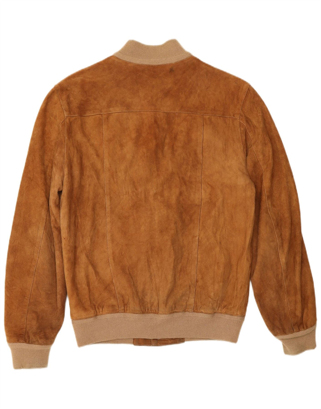 Bomber pentru bărbați VINTAGE din piele intoarsa UK 36 Mic Bej