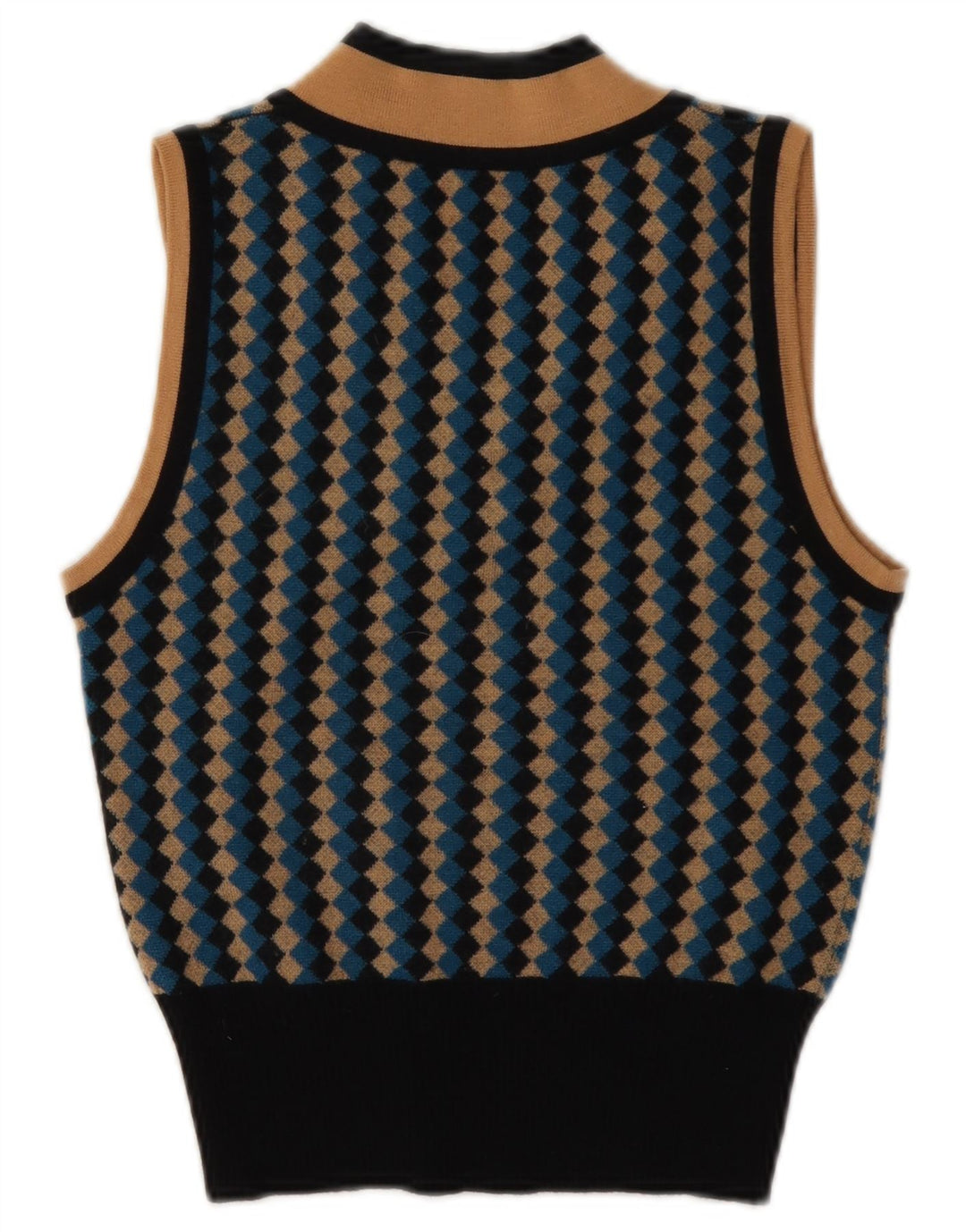 Emanuel Ungaro Womens Vest Tank Top UK 10 Small Multicolor Geometric