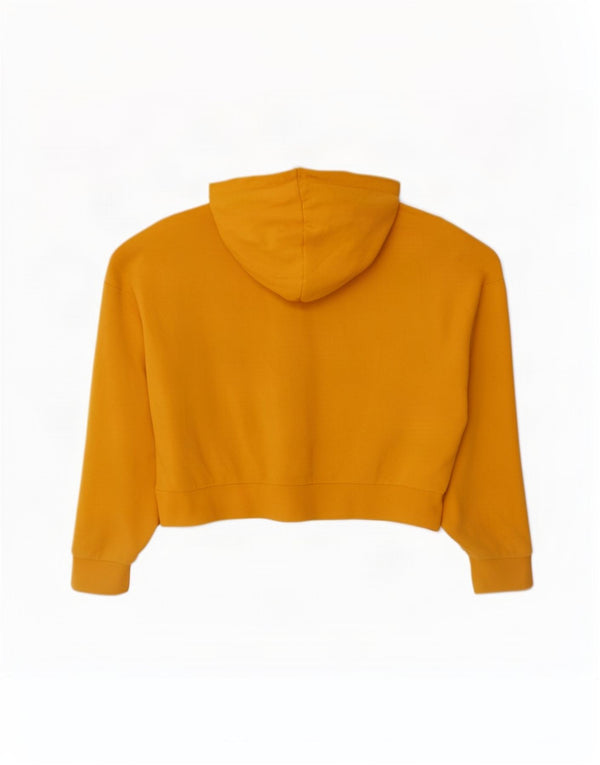 Pulover Puma Crop Zip pentru femei UK 14 Bumbac galben mediu
