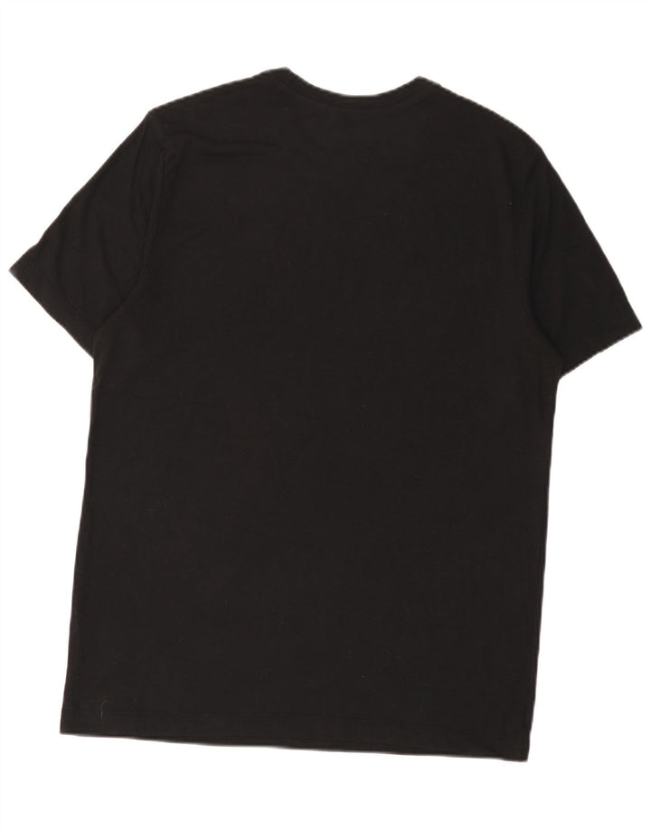 Tricou grafic Nike Dri Fit pentru bărbați Top Mediu Negru Poliester