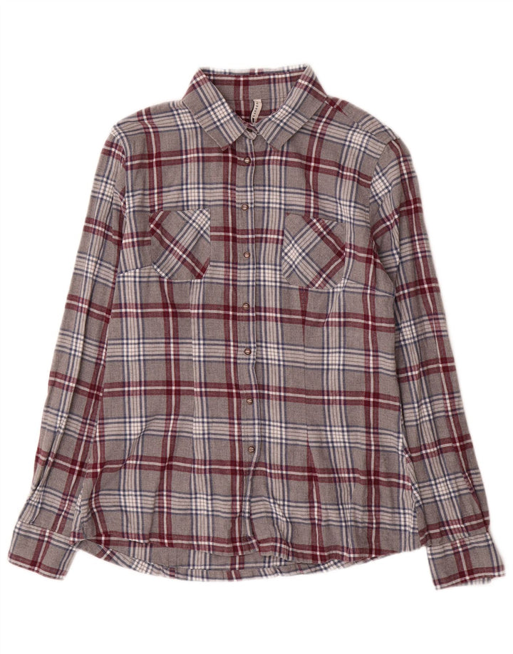 Cămașă de flanel pentru femei Carrera UK 12 Medium Grey Check