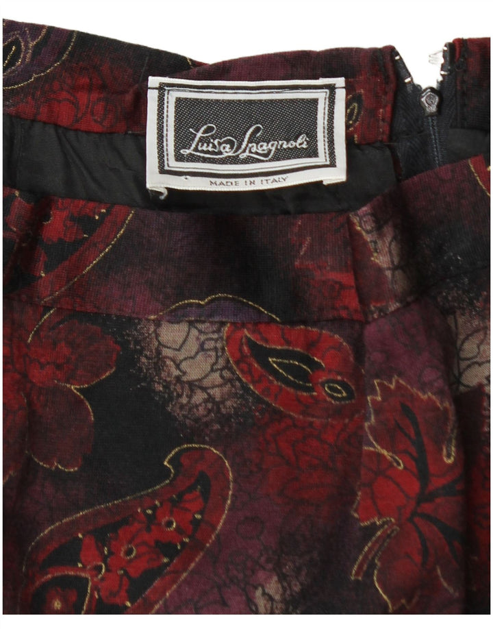LUISA SPAGNOLI Fusta Creion Femei W28 Medium Burgundy Paisley