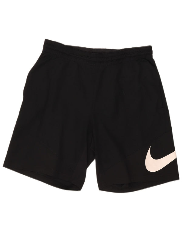 Pantaloni scurți sport Nike Dri Fit Graphic pentru bărbați, poliester mediu negru