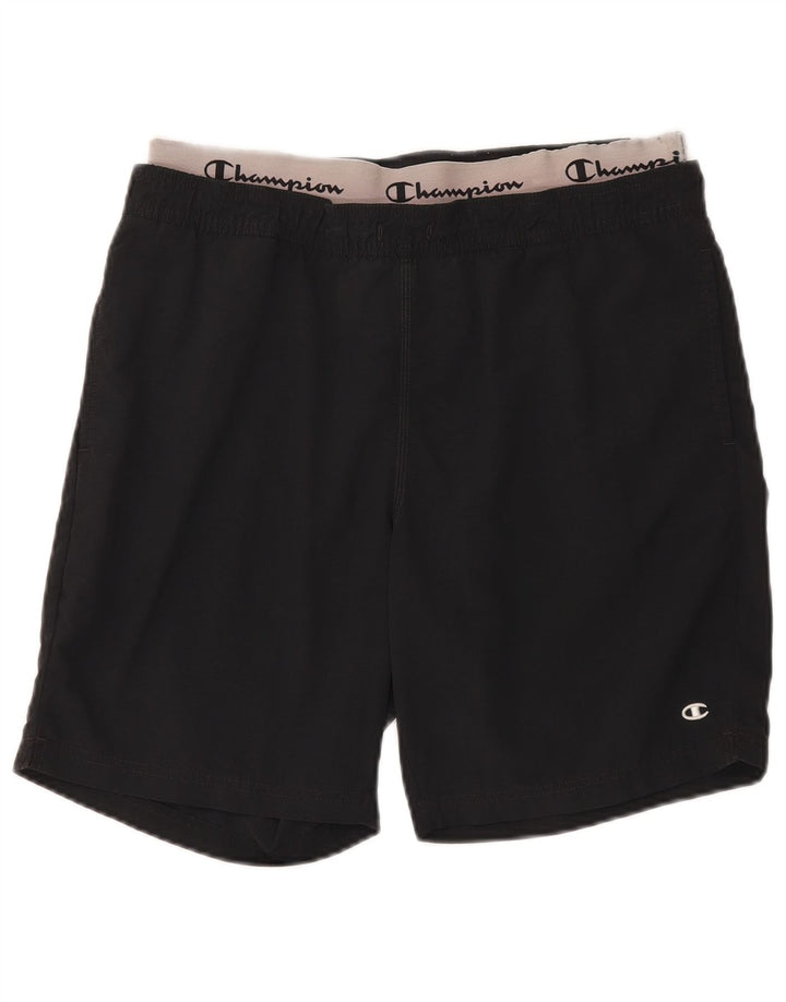 Pantaloni scurți sport grafic pentru bărbați Champion, mari, negru, color block