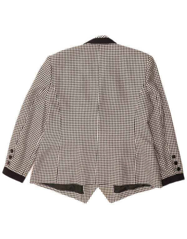 Jachetă pentru femei Hardob cu piept dublu UK 20 2XL Negru Houndstooth