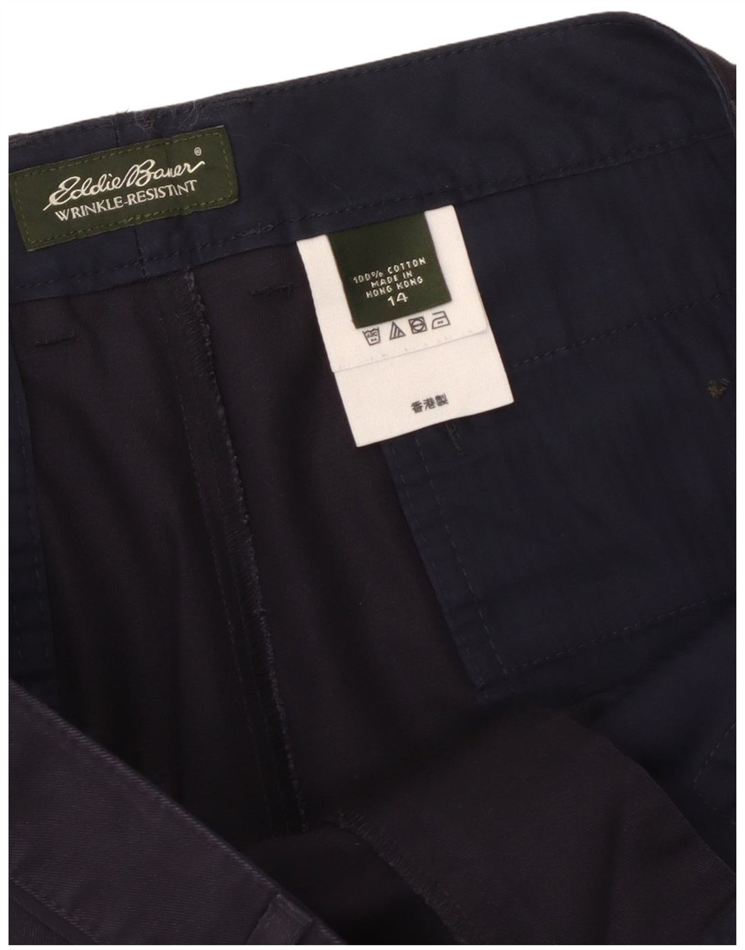 EDDIE BAUER Pantaloni scurți casual pentru femei US 14 XL W36 Bumbac bleumarin