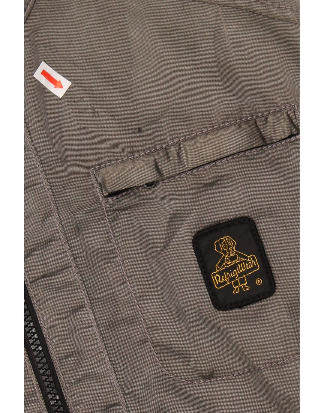 REFRIGIWEAR Womens Bomber Jacket UK 16 Large Grey Colourblock Polyamide