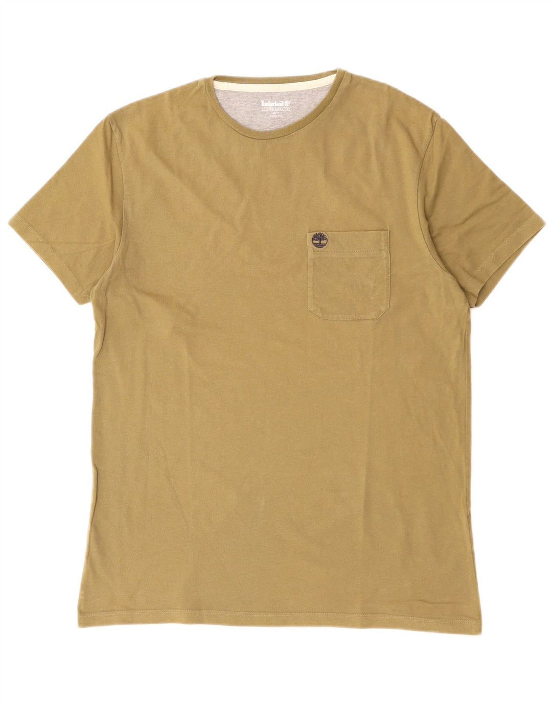 TIMBERLAND Tricou Slim Fit pentru bărbați Top Medium Khaki Bumbac
