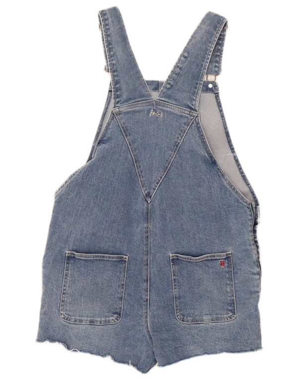 Pantaloni scurți din denim salopete pentru femei Joules UK 10 Small W36 Bumbac albastru