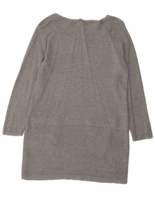 Marks & Spencer Rochie Jumper supradimensionată pentru femei UK 10 Small Grey Viscose