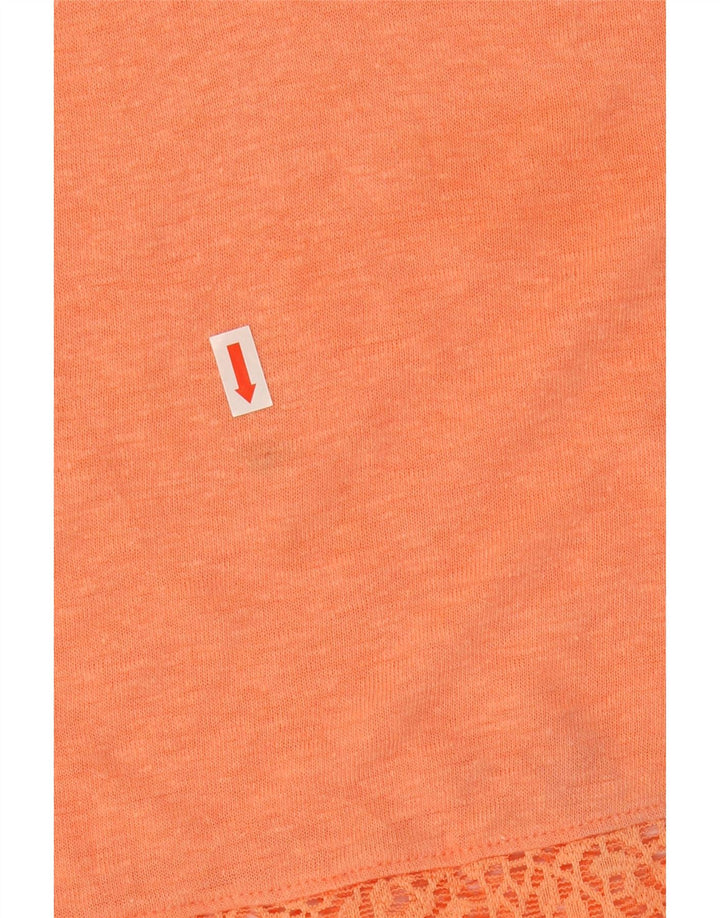 Marks & Spencer pentru femei Crop Tricou supradimensionat Top UK 10 Small Orange