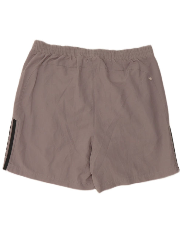 Pantaloni scurți sport pentru bărbați Adidas, gri mediu, poliester