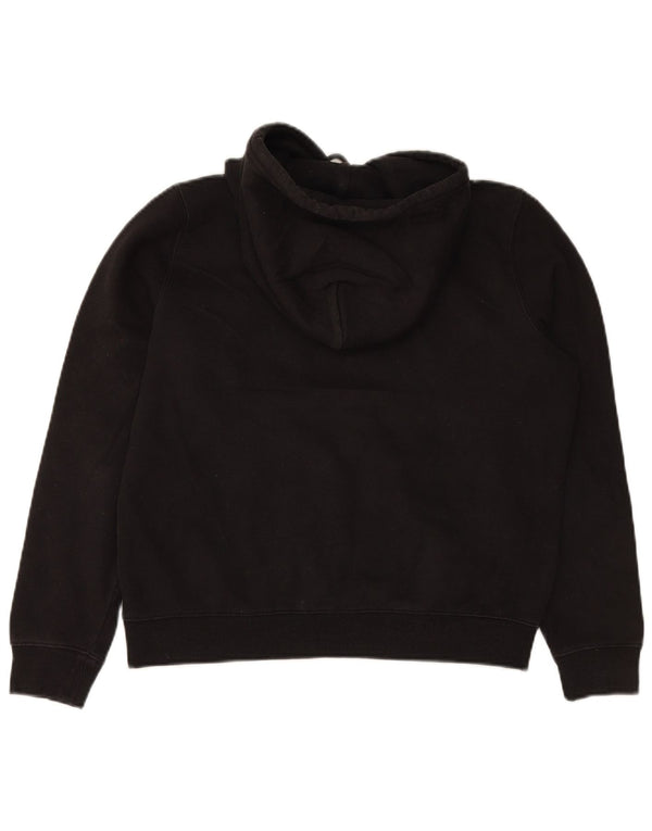 TOMMY HILFIGER Pulover pentru femeie cu hanocă UK 14 Medium Black
