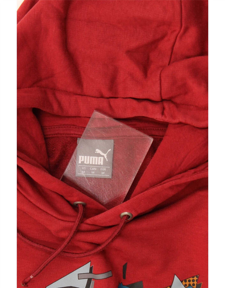 Pulover pentru bărbați Puma Graphic Hoodie, Medium Burgundy
