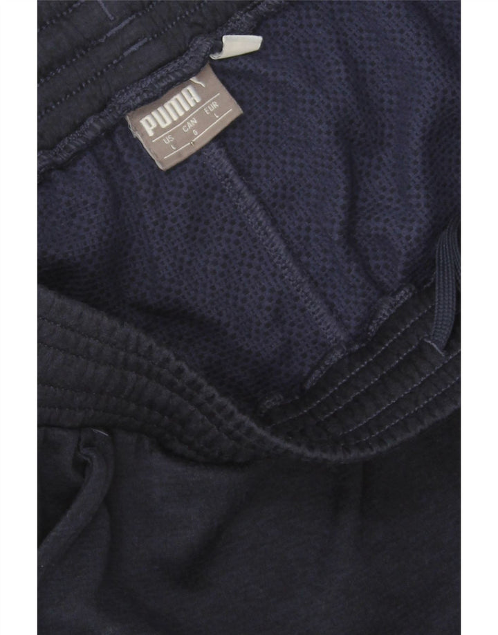 PUMA Mens Sport Shorts Large  Navy Blue Polyester Vintage Puma and Second-Hand Puma from Messina Hembry 