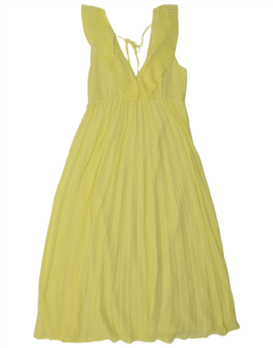 Rochie Maxi fără mâneci pentru femei Zara UK 12 Galben mediu