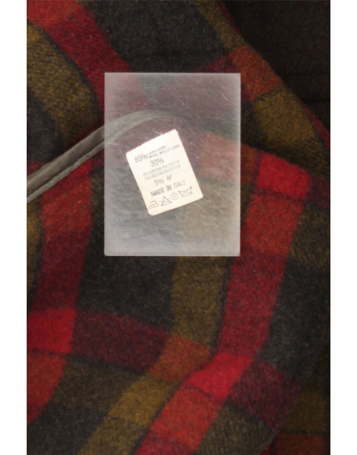 Palton Poncho Vintage Femei Lână cu dungi multicolore mărime unica