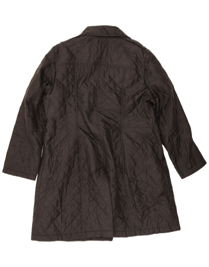 Pardesiu matlasat pentru femei Marks & Spencer UK 18 XL poliester negru