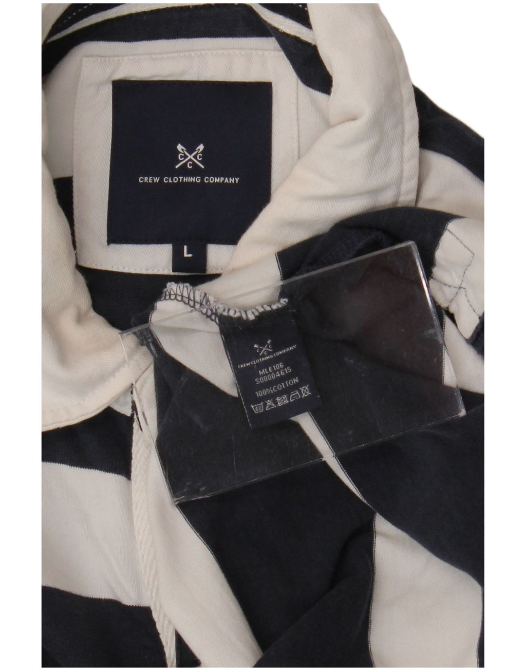 CREW CLOTHING Tricou polo rugby cu mânecă lungă pentru bărbați, mare, bleumarin, în dungi