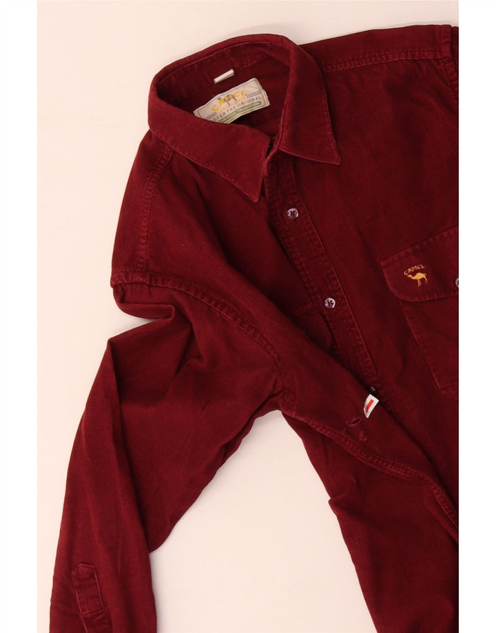 Cămașă pentru bărbați din velur CAMEL ACTIVE, bumbac roșu mediu