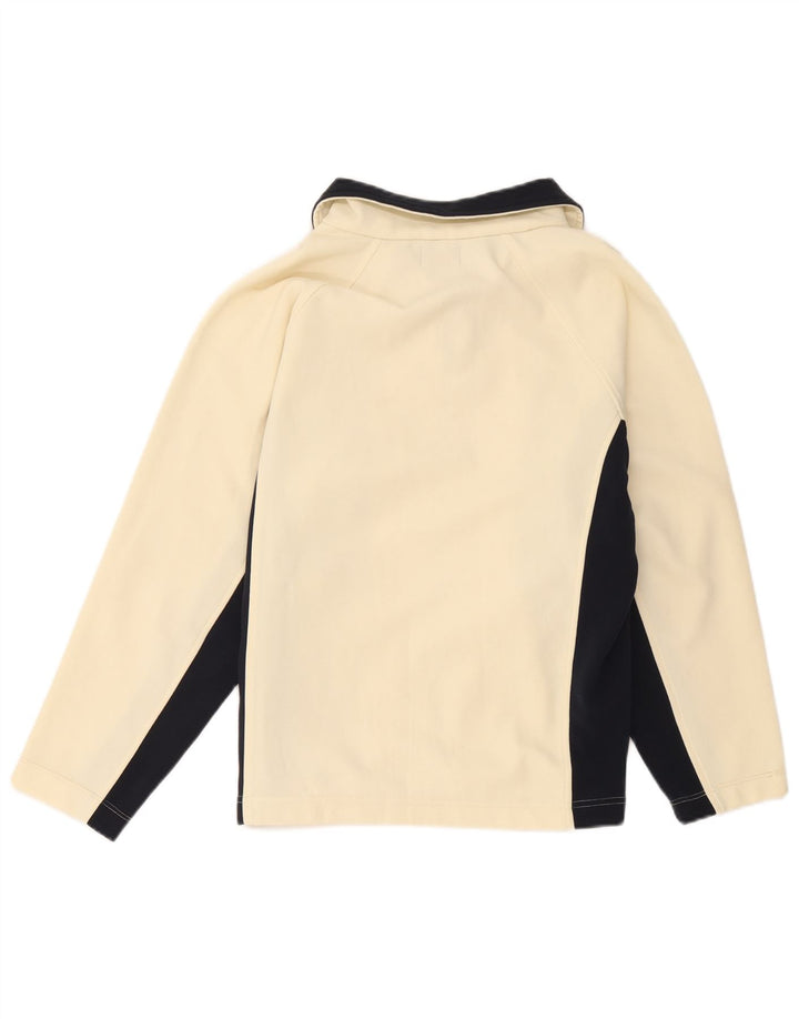 Jachetă de trening Kappa pentru femei UK 18 XL din poliester color bloc alb