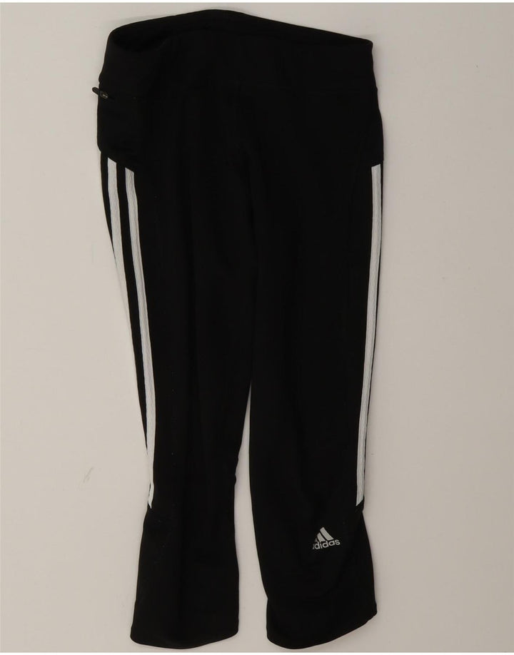 Pantaloni adidas Climalite Capri pentru femei UK 8, poliester negru mic