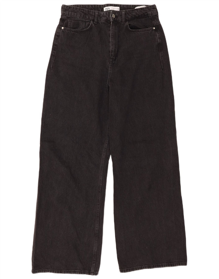 Blugi pentru femei cu picioare largi Zara EU 40 Medium W30 L31 Negri