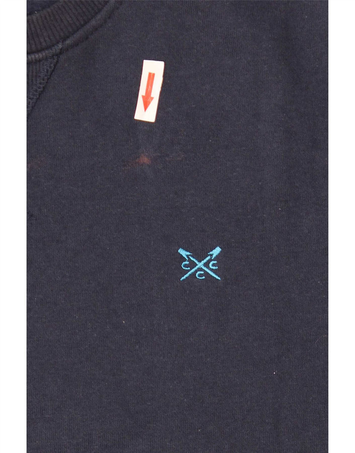 Crew Clothing Hanorac pentru bărbați Pulover mare Bumbac bleumarin