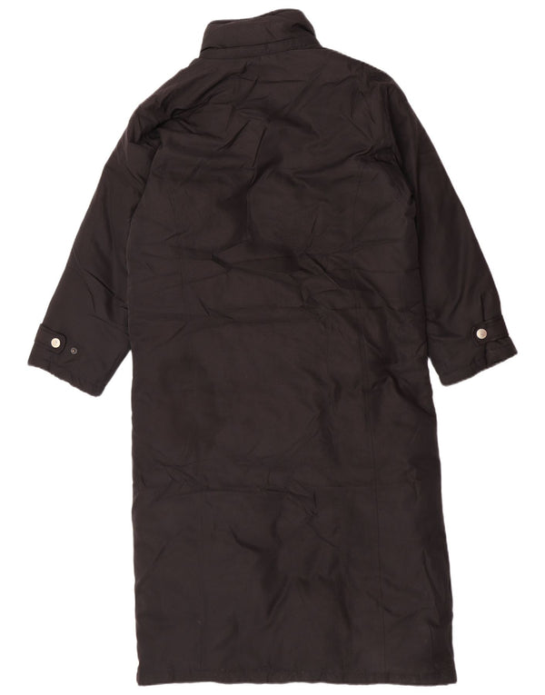 Eddie Bauer Womens Petite Mademoiselle Oversized Padded Coat UK 6 XS Black