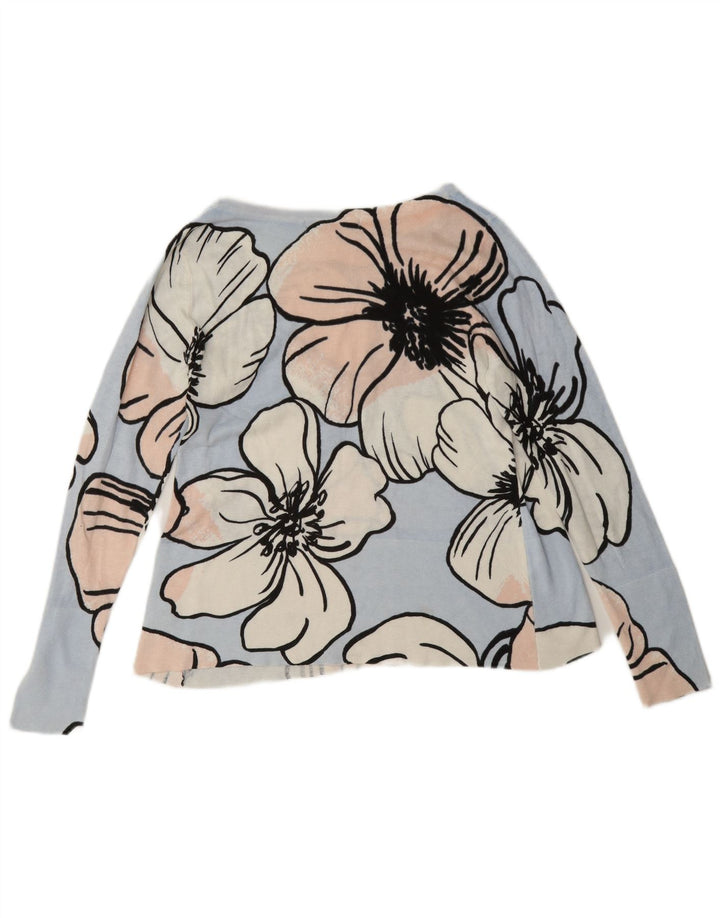 Bluză pentru femei Marks & Spencer UK 8 Small Blue Floral Bumbac