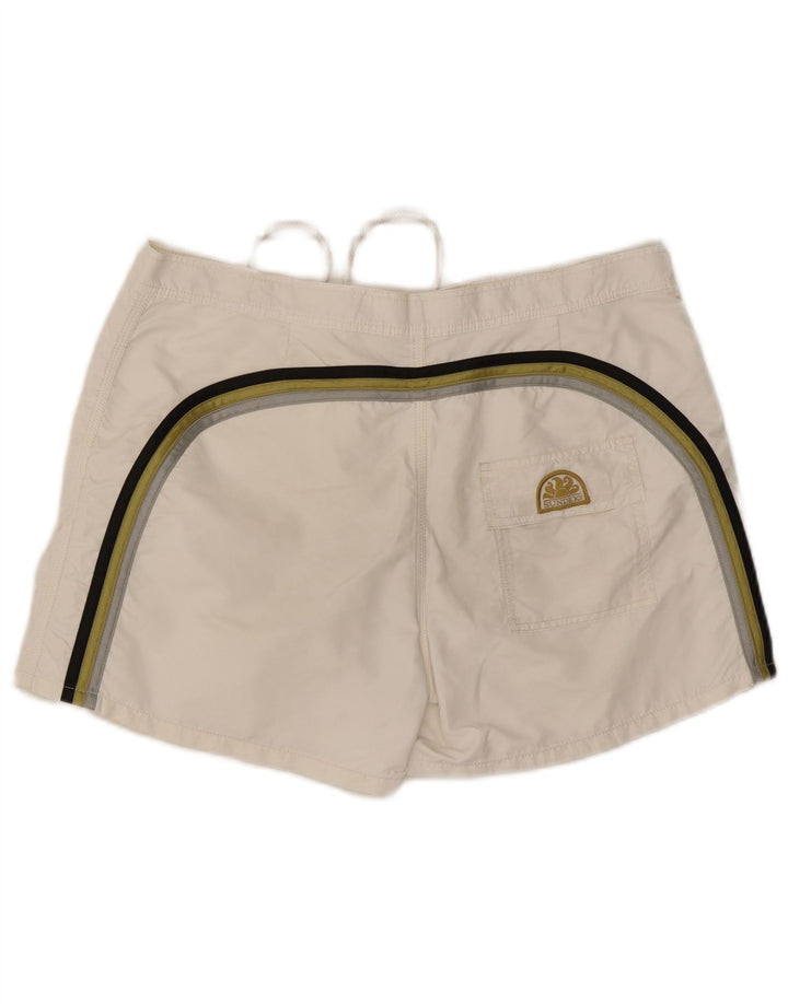 Sundek Pantaloni scurți de înot pentru bărbați, mari, albi